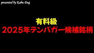 【有料級】2025年テンバガー候補銘柄