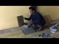 ปูกระเบื้องทับพื้นปูนเดิม ได้นะ how to install the tile over the old floor thailand construction