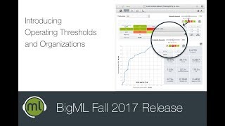 BigML Fall 2017 Webinar - Operating Thresholds and Organizations