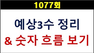 [로또분석] 1077회 예상 3수 빈도 정리