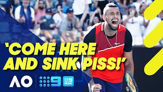 Kyrgios' message to raucous Australian Open crowd after epic win | Australian Open Interviews