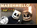 MARSHMELLO HELMET TOASTED! - How To Make a "Light Up" Marshmello Mask Roasted Version