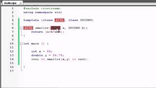 59 – function Templates with Multiple Parameters