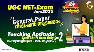 UGC NET General Paper Class in Malayalam |Teaching Aptitude Sure Short Area PYQs Discussion  Part 02