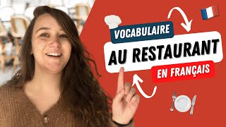 AU RESTAURANT en français | Tout le VOCABULAIRE que tu dois connaitre |  Kit de survie | French