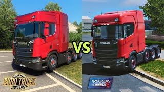 🚚Truckers Of Europe 3 vs Euro Truck Simulator 2 - Similar Things
