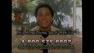 Philip Michael Thomas psychics commercial 1995
