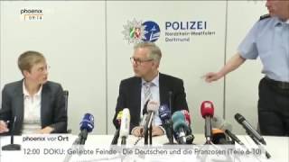 Pressekonferenz zu Explosionen nahe des BVB-Mannschaftsbusses vom 11.04.2017