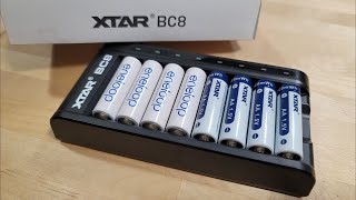 XTAR BC8 LI-ION/NiMH AA \u0026 AAA Battery Charger 🔋⚡