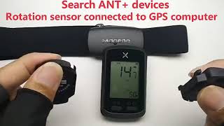 How to connect xoss g+ bicycle computer to magene speed cadence sensor and heart rate sensor