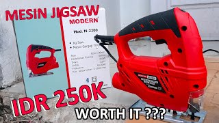 Review Mesin Jigsaw Modern M-2200 - Mesin Potong Murah Meriah !!!