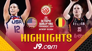 Breanna Stewart wins a thriller vs Belgium at the buzzer! | J9 Highlights | FIBA Women's OQT 2024