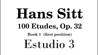 Hans Sitt (Estudios, Op 32) Libro 1 - Lección 3