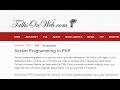 Socket Programming in PHP - Part 1