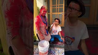 Maa Tanki Khaali Hai 😜😨 #shorts #comedy #funny #fun #holi #pichkari