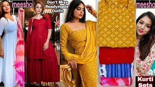 🌻Meesho Kurti/Kurta Set Haul Starting Rs.487 |😀 Festive Kurti Haul |Designer Gowns| Meesho Haul