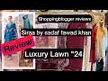 Siraa by sadaf fawad khan luxury lawn 