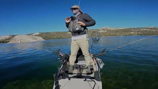 Trolling For Trout! Courtright Reservoir, CA Kayak Fishing June July Summer 2024