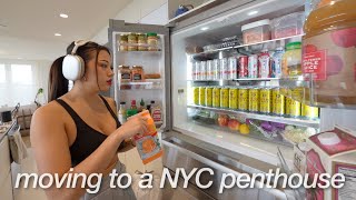 a productive day in my life living in NYC (cleaning my apartment + fridge organization)