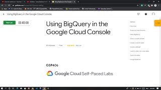 Using Bigquery in Google Cloud Console | Qwiklabs