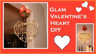 Elegant Lighted Crystal Heart - Valentines Day 2020 - Dollar Tree 2020