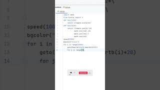 Heart Shape Pattern Turtle Graphics Design using Python ❤️