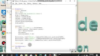 make a simple database application with python Tkinter #6continued