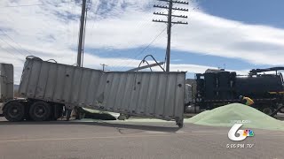 Train Collides with Truck at Simplot Don Plant