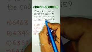 CODING DECODING Tricks| Coding-Decoding Reasoning Shortcuts| Reasoning Tricks|SSC CGL  #shorts