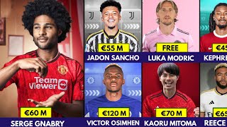🚨 ALL LATEST  TRANSFER NEWS FOR JANUARY WINDOW,GNABRY TO UNITED 🔥, OSIMHEN TO CHELSEA SANCHO TO JUVE