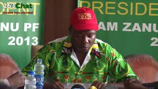 Kudzai Chipanga Zanu-PF Youth Leader press statement #263Chat