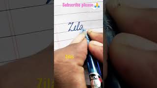 How to write Zilas #shorts🌺#handwriting💐#writing🪴#calligraphy😍#pen🥰#viral,🌿#trending🍀#india💞