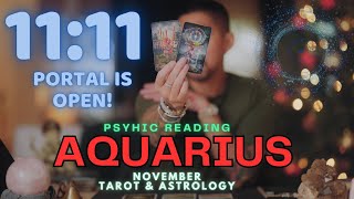 AQUARIUS 😲 THE TIME HAS FINALLY COME! NOVEMBER TAROT HOROSCOPE