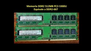 Memoria RAM DDR2 512MB 667 MHz