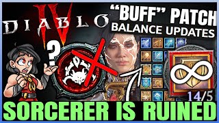 Diablo 4 - Sorcerer is Dead - New HUGE Patch Changes Breakdown - New Worst Class in Game!