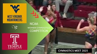 Temple Takes on West Virginia in THRILLING 2025 NCAA Gymnastics Meet