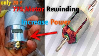 775 dc Motor Repair // How to Rewind 775 // 12v dc Motor Repair