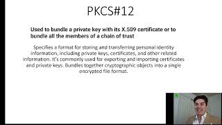 PKCS#5, #7, #10, #12, CA Hierarchy