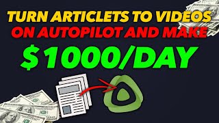 How to Turn Articles Into Videos For Free On RUMBLE.COM & Make $1,000 Daily In Any Niche!