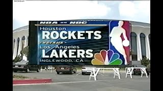 NBA On NBC - Rockets @ Lakers 1999 Playoffs Game 1!
