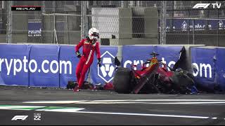 Big Shunt for Charles Leclerc in FP2: 2021 Saudi Arabian Grand Prix