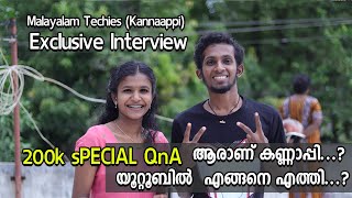 ആരാണ് കണ്ണാപ്പി, യൂട്യൂബ് വരുമാനം എത്ര?? - Malayalam Techies Kannaapii QnA Video