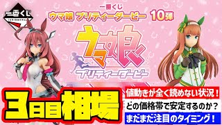 【相場情報】3日目相場！値動きが全く読めない状況！どの価格で安定するのか？！まだまだ注目です！一番くじ ウマ娘 プリティーダービー 10弾　一番賞