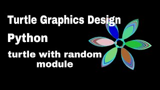 Turtle Graphics Design | turtle with random module
