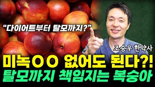 육말십초! 복숭아 6월말부터 10월초까지 무조건 드세요!!(조승우 한약사)