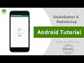 radiogroup and radio button in android studio | Android RadioGroup example | Android Studio Tutorial