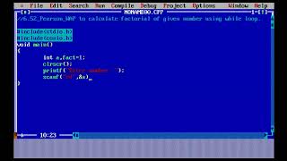 6.52 Pearson WAP to find factorial of given number using while loop