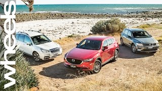 Mazda CX-5 v Volkswagen Tiguan v Subaru Forester Comparison Review | Wheels Australia