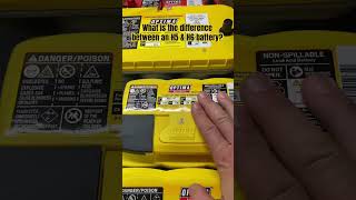 What is the difference between an H5 and H6 battery?