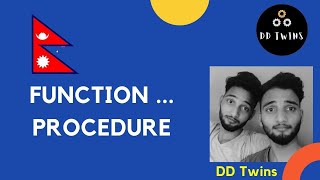 #25 FUNCTION PROCEDURE in QBASIC || learn function procedure in Nepali
